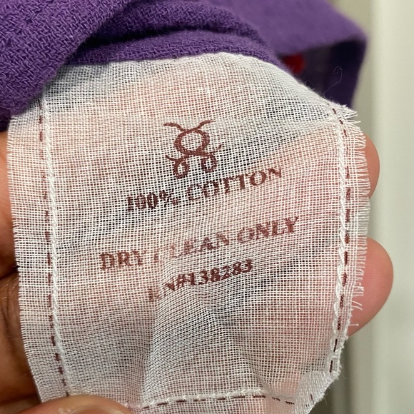 Figue Embroidered Blouse Size Small Tassels Fringe Balloon Sleeves Cotton Boho - Picture 15 of 15